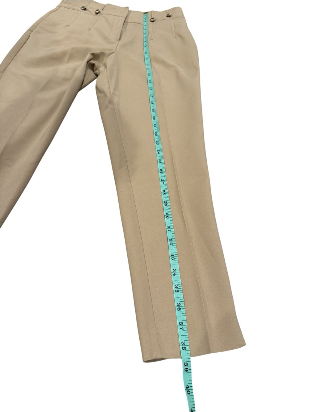 New York & Company High-Waisted Tailored Trousers in Tan - Picture 4 of 11